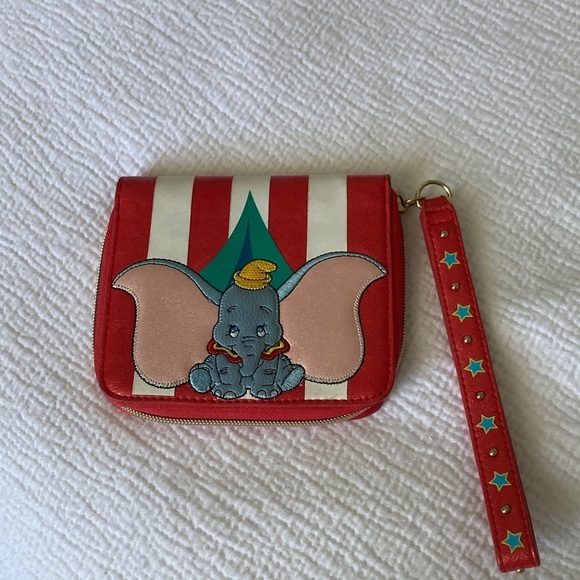 Disney Other - Disney Dumbo Kids Wallet - Red, Blue, and Gold